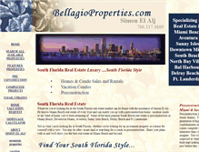 Tablet Screenshot of bellagioproperties.com